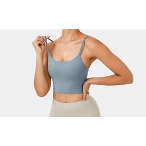 Halara Cloudful Air Fabric Spaghetti Strap Cropped Cool Touch Yoga Tank Top